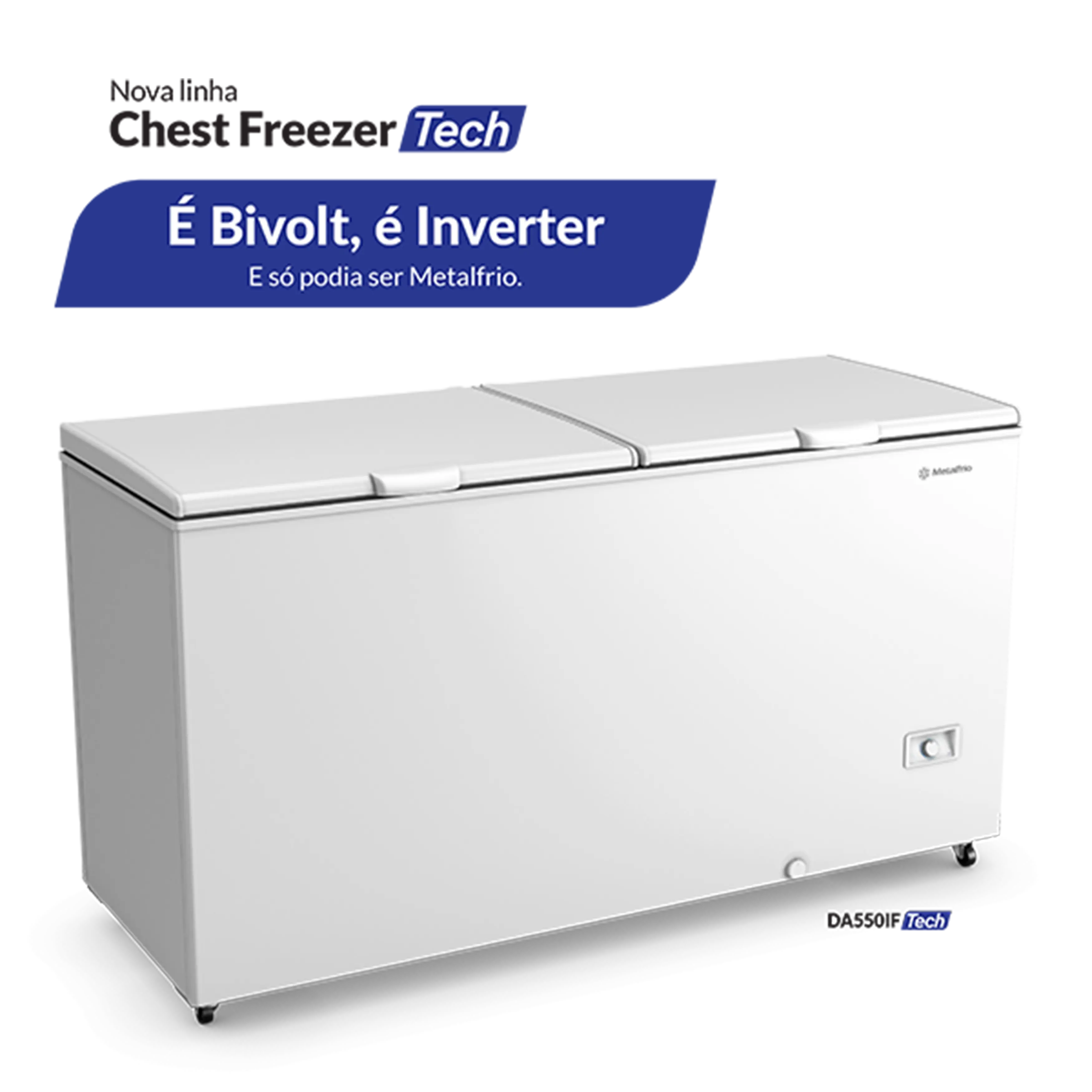 DA550IFTech - Freezer e Refrigerador Horizontal Bivolt, Inverter